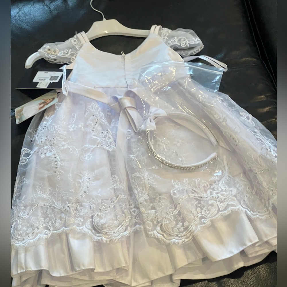 NWT Sophia Young baby dress with headband